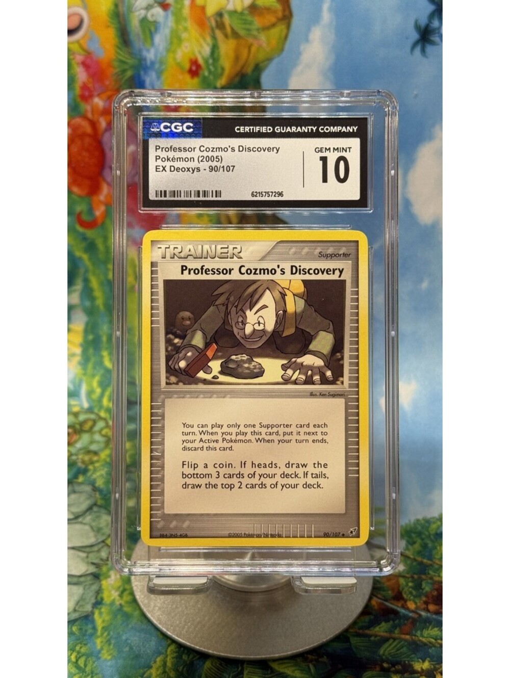 Professor Cozmo's Discovery EX Deoxys 90/107 2005 CGC 10